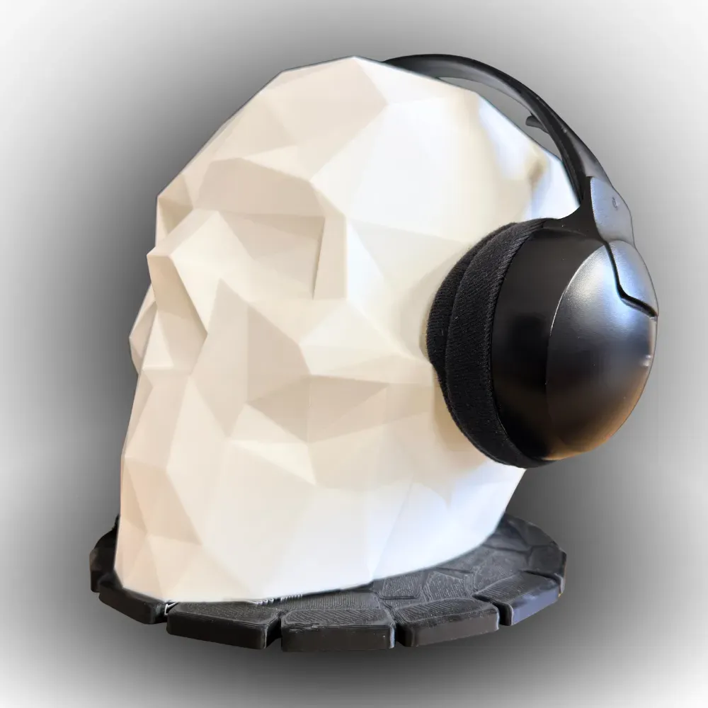 Suport casti, casca VR, ochelari   SKULL   ALB